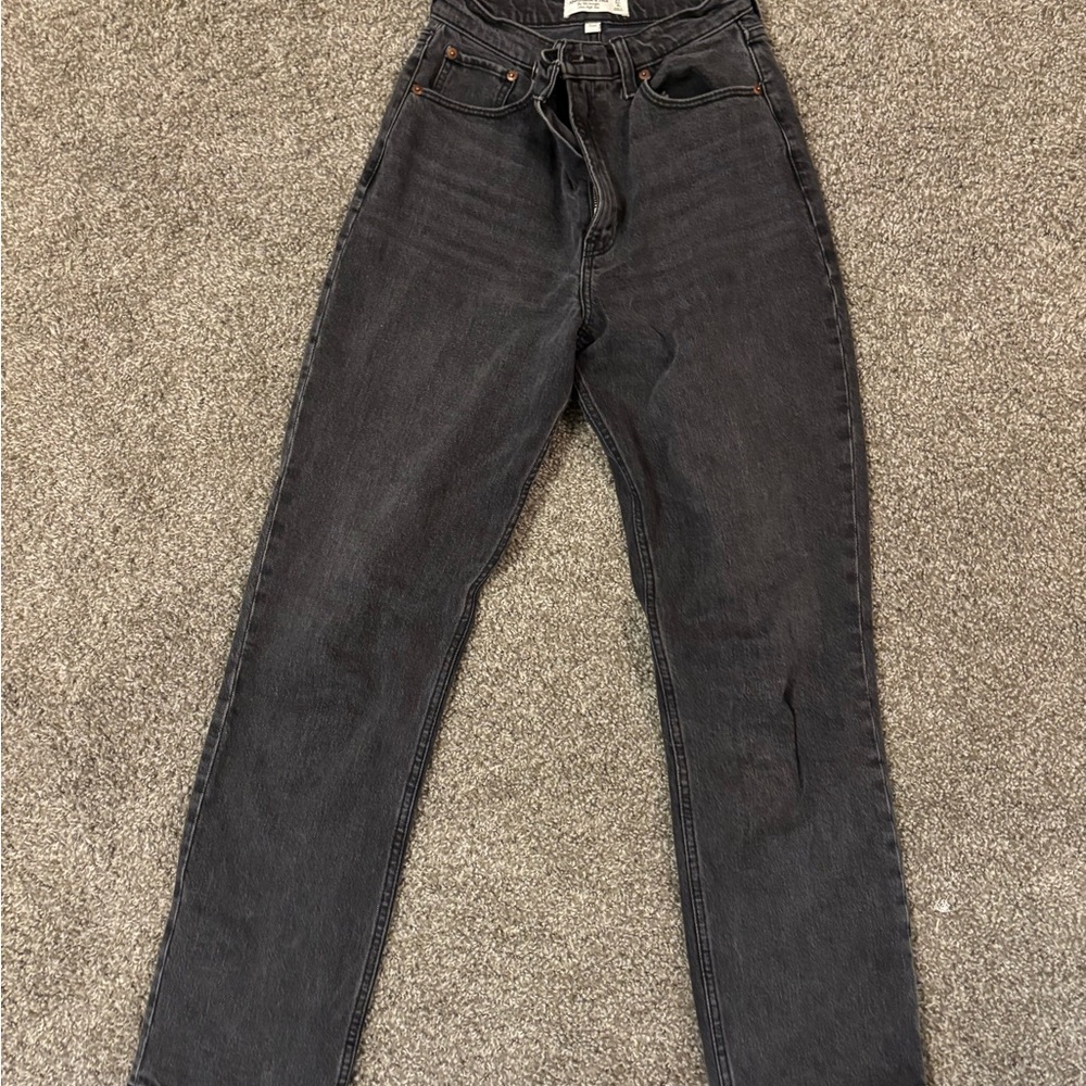 Abercrombie & Fitch curve love 90s straight Ultra High Rise Jeans
